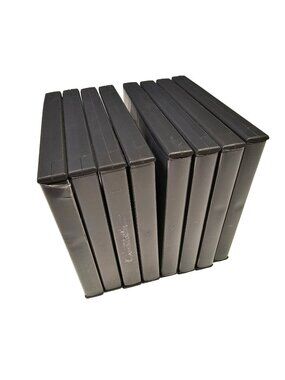 Lot of 8 Empty Nintendo DS Game Cases Black With Cartridge Slot